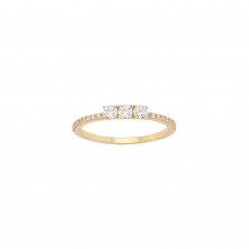 Δαχτυλίδι Σε Κίτρινο Χρυσό 14K Aloro (RI143 - ΖΧ2230)